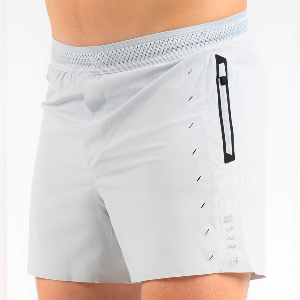 NWT Barry’s Bootcamp x Ten Thousand Light Gray 5” Session Lined Athletic Shorts